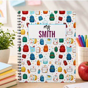 Cuaderno Profesor Personalizado – Nombre Personalizado Regr