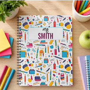 Cuaderno Profesor Personalizado – Nombre Personalizado Regr