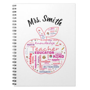 Cuaderno Profesor personalizado planificador de arte Apple