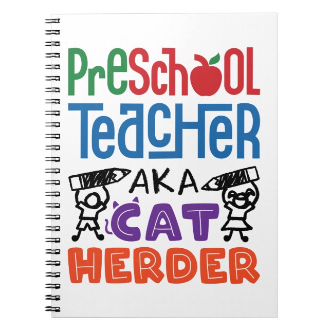 Cuaderno Profesor preescolar, alias Pastor de Gatos (Frente)