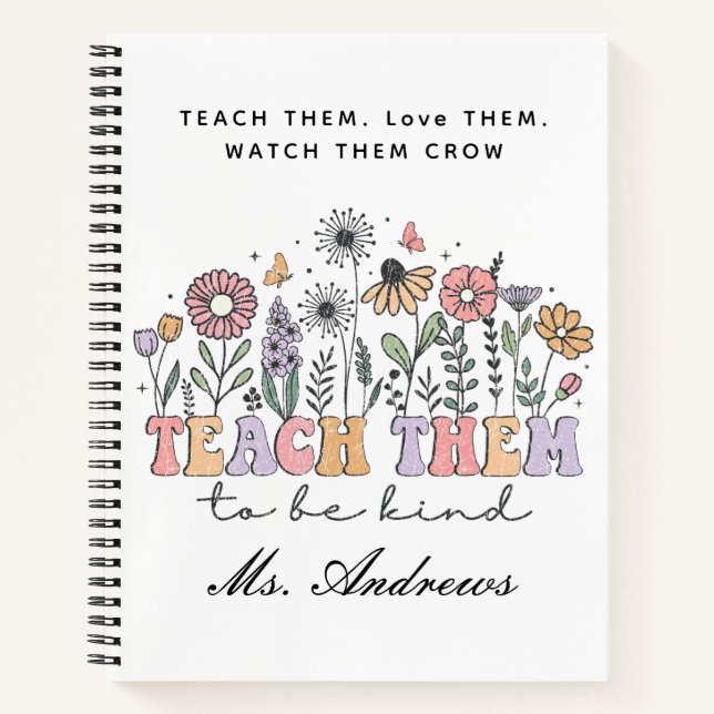 Cuaderno Profesor retro, enseñarles a ser amables (Anverso)