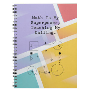 Cuaderno Profesor Superpoder de Matemáticas   Vocación y Pa