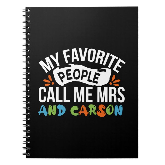 Cuaderno Profesora de Arte Favorito de la gente me llama Ca (Frente)