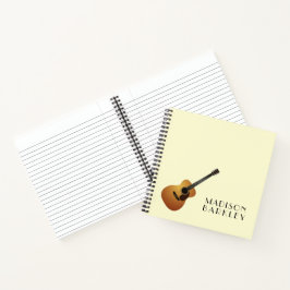 Cuaderno Profesora de Música de Guitarra Acústica