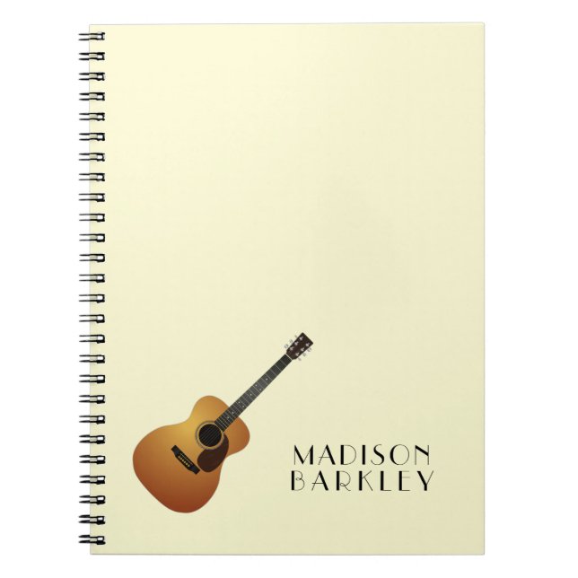 Cuaderno Profesora de Música de Guitarra Acústica (Frente)