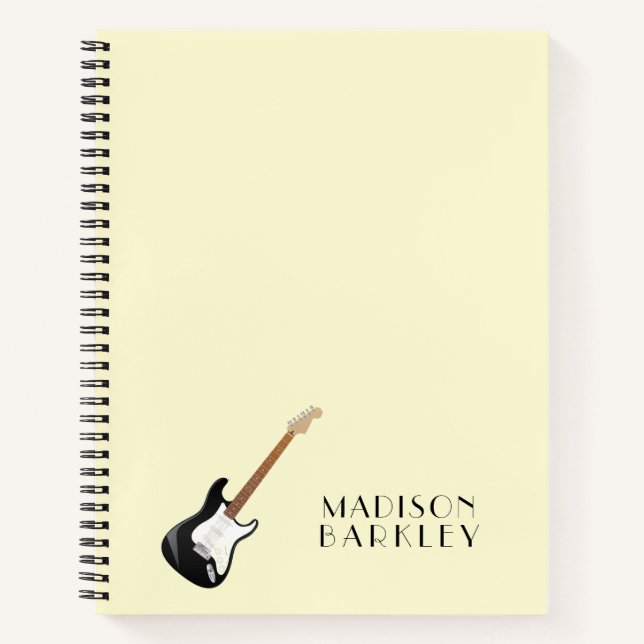 Cuaderno Profesora de Música de Guitarra Eléctrica (Anverso)