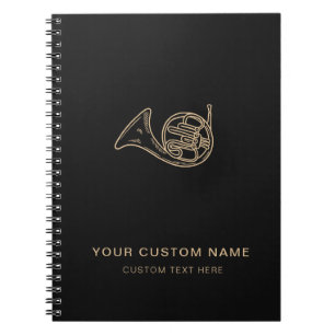 Cuaderno Profesora de música de latón de cuerno francés de