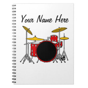 Cuaderno Profesora de tambor percusionista Personalizado