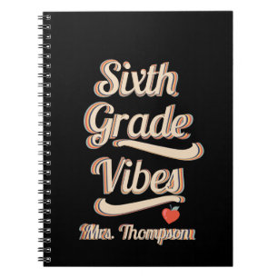Cuaderno Profesora personalizada Boho Retro