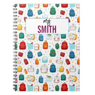 Cuaderno Profesora personalizada - Nombre personalizado de 