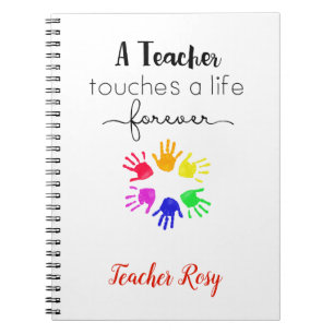 Cuaderno Profesora Personalizada (Toca Una Vida Para Siempr