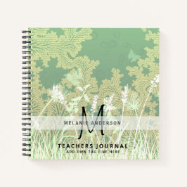 Cuaderno Profesores de monograma gracias regalo de fin de a