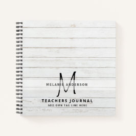 Cuaderno Profesores de monograma gracias regalo de fin de a