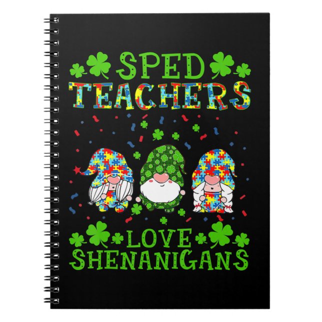 Cuaderno Profesores de SPED aman a Shenanigans Autism Aware (Frente)