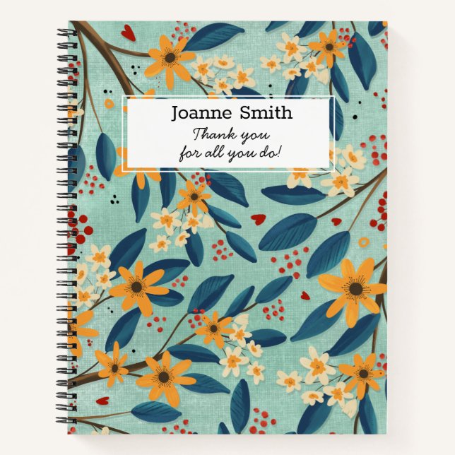 Cuaderno Profesores gracias por todos ustedes (Anverso)