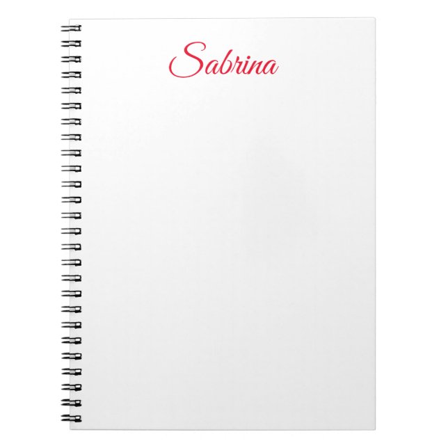 Cuaderno Professional classical handwriting name custom (Frente)