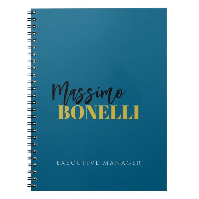 Cuaderno Professional elegant modern minimalist plain (Frente)