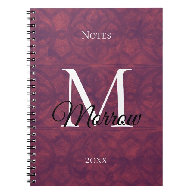 Cuaderno Profundo nombre de Batik Rudy y año (Frente)