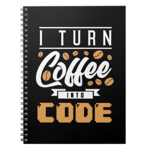 Cuaderno Programador Convierte El Café En Código