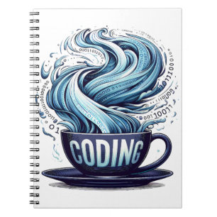 Cuaderno Programador de números binarios de código de códig