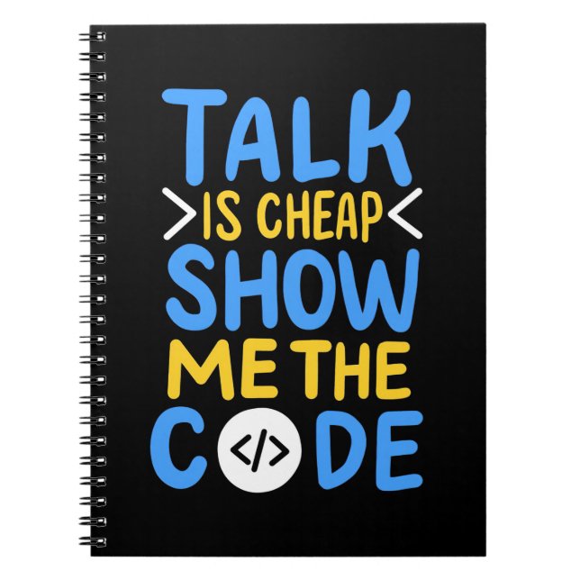 Cuaderno Programador Mostrar El Código (Frente)