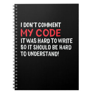 Cuaderno Programador No Comentaré Mi Código