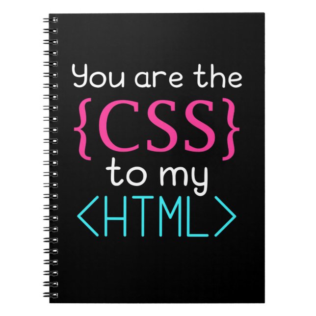 Cuaderno Programador Usted Es El Css A Mi Html (Frente)
