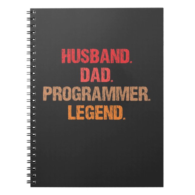 Cuaderno Programmer Dad IT Nerd Admin Coder Father Computer (Frente)