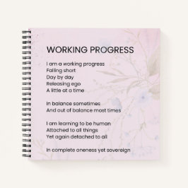 Cuaderno Progreso de trabajo Fomento Poema de Supresión