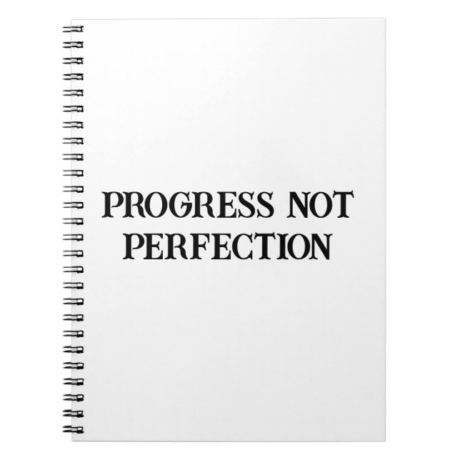 Cuaderno Progreso No Perfección Diario para Hombres (Frente)