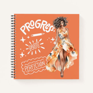 Cuaderno Progreso, no perfección elegante empresaria