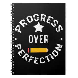 Cuaderno Progreso Sobre La Perfección De Vuelta A La Maestr