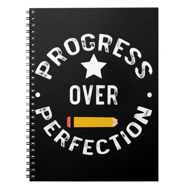 Cuaderno Progreso Sobre La Perfección De Vuelta A La Maestr (Frente)