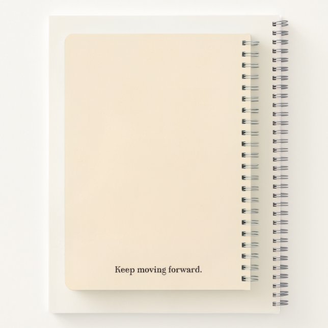 Cuaderno "Progreso sobre la perfección" Espiral motivaciona (Reverso)