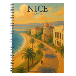 Cuaderno Promenade Retro Niza Francia Riviera Francesa