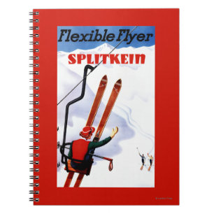 Cuaderno Promo de madera de los esquís de Splitkein del