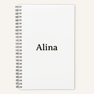 Cuaderno Promoción de marca simple 5.5" x 8.5" espiral de l