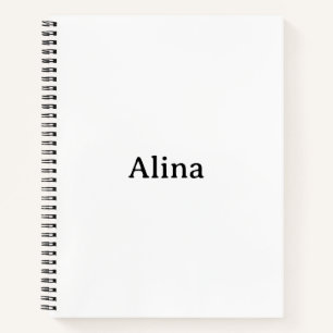 Cuaderno Promoción de Marca Simple 8.5" x 11" Espiral de Lu