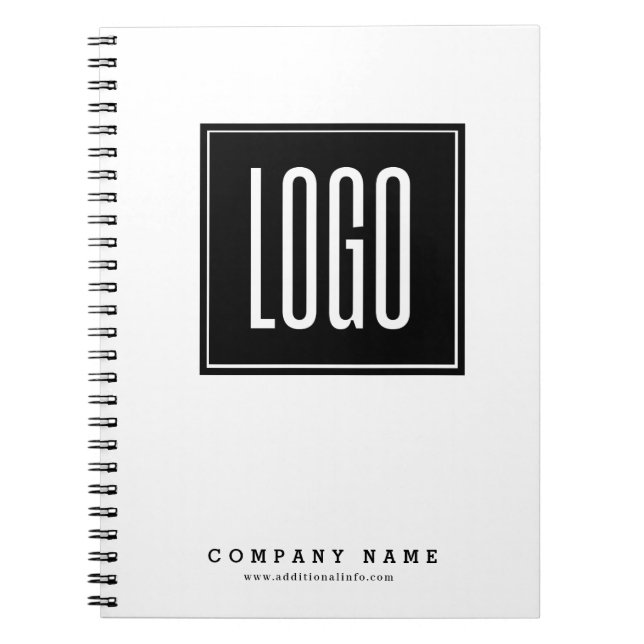 Cuaderno Promoción del logotipo comercial de personalizado (Frente)