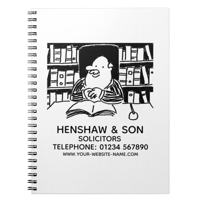 Cuaderno promocional de servicios jurídicos abogad (Frente)