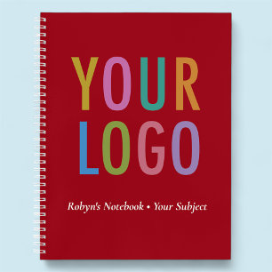 Cuaderno Promocional Rojo Logotipo Personalizado M