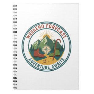 Cuaderno Pronóstico de fin de semana Aventura espera Hiking