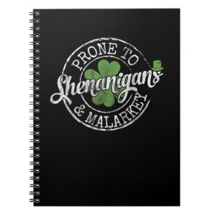 Cuaderno Propenso A Los Shenanigans Y Malarkey Fun Clovers