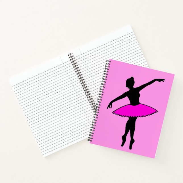 Cuaderno Propiedad de la bailarina de ballet rosa personali (Interior)