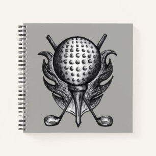 Cuaderno Propiedad del Club de Golf Personalizado Tee Golfe