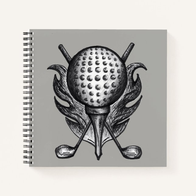Cuaderno Propiedad del Club de Golf Personalizado Tee Golfe (Anverso)