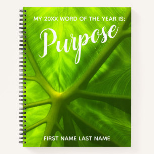 Cuaderno Propósito de la palabra del año 2018 Foto de oreja