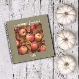 Cuaderno Propósito de nombre personalizado de Apple Harvest