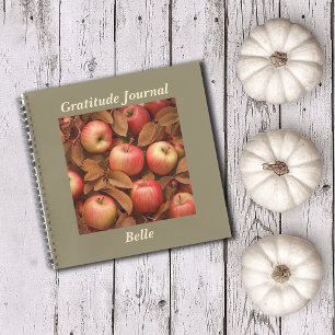 Cuaderno Propósito de nombre personalizado de Apple Harvest
