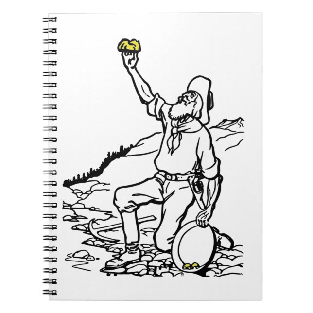 Cuaderno Prospector minero de oro de antaño (Frente)
